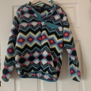 Kids Patagonia lightweight snap-T fleece